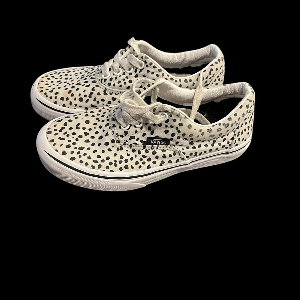 VANS‎ Dalmatian Era Kids Sneakers Shoes Black & White Size 1 Youth